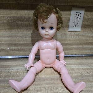 Vintage AE Doll 16" Hard Plastic Sleepy Eyes Moveable Arms & Legs